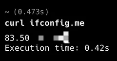curl ifconfig.me before connect