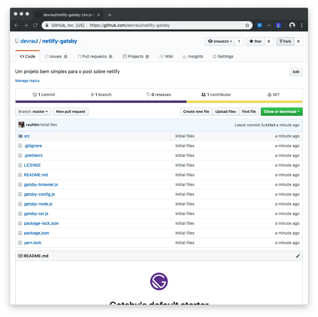 Repositório com os arquivos