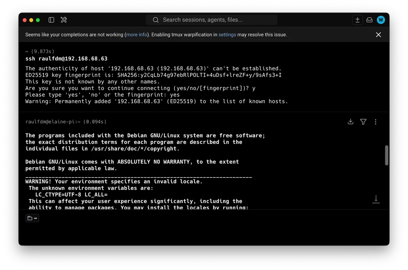 SSH connection